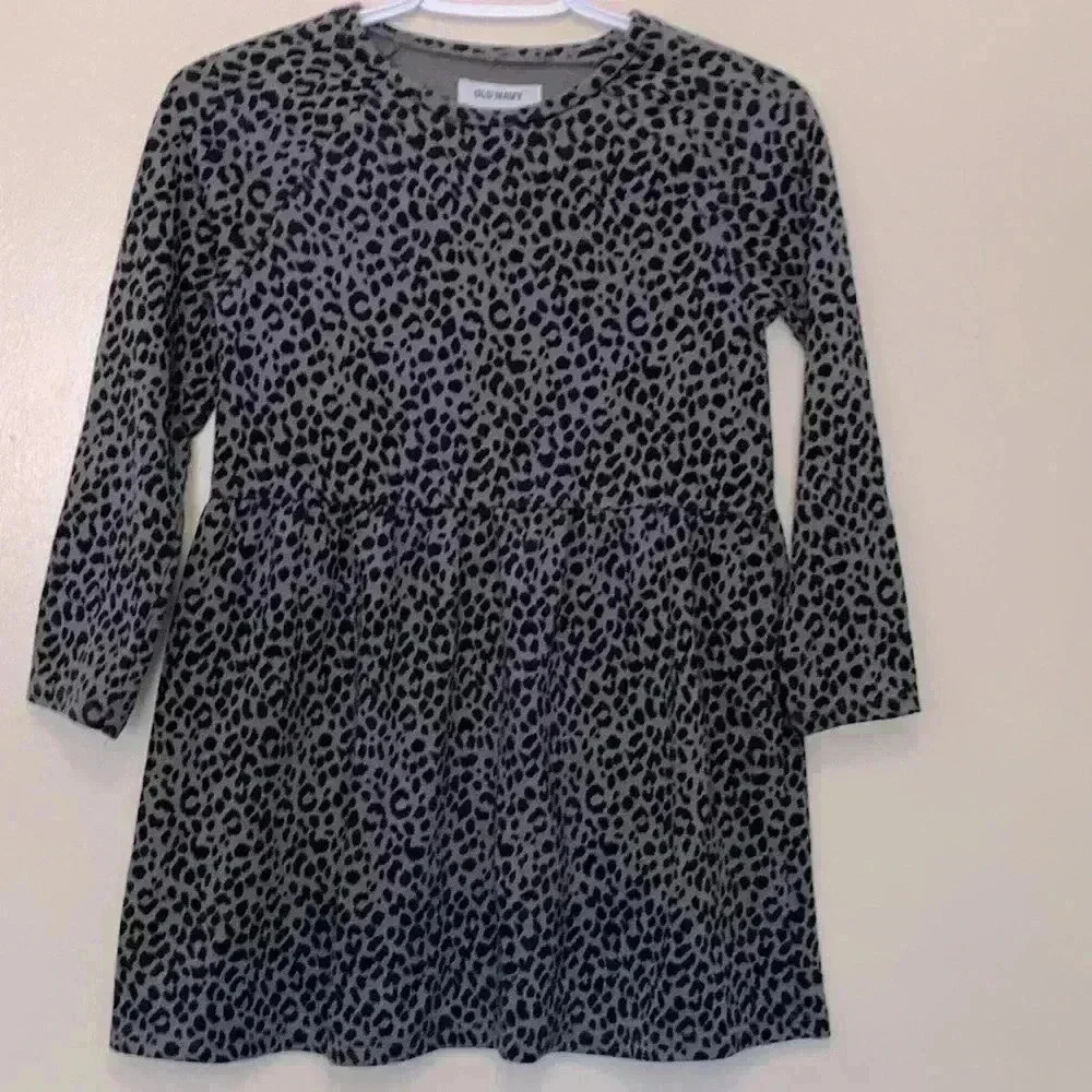 ( five for $25 ) Old Navy animal print, longsleeved winter dress